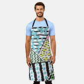 Abstracte achtergrond met handtekening 3 schort (Gedragen)