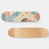 Abstracte achtergrond met lineaire patronen skateboard (Horizontaal)