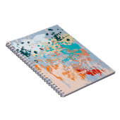 Abstracte achtergrond met meerkleurige pai notitieboek (Rechterzijde)