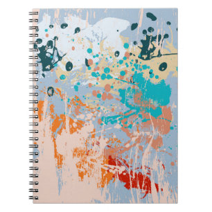 Abstracte  achtergrond met meerkleurige pai notitieboek