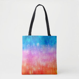 Abstracte achtergrond. multicolored glanzende acht draagtas