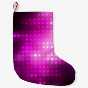 Abstracte achtergrond: roze geometrische achtergro kleine kerstsok