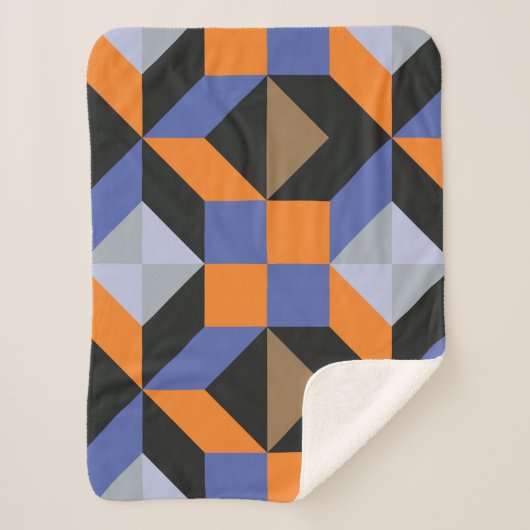  abstracte achtergrond sherpa deken (Voorkant)