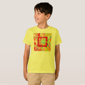 Abstracte achtergrond t-shirt (Voorkant volledig)