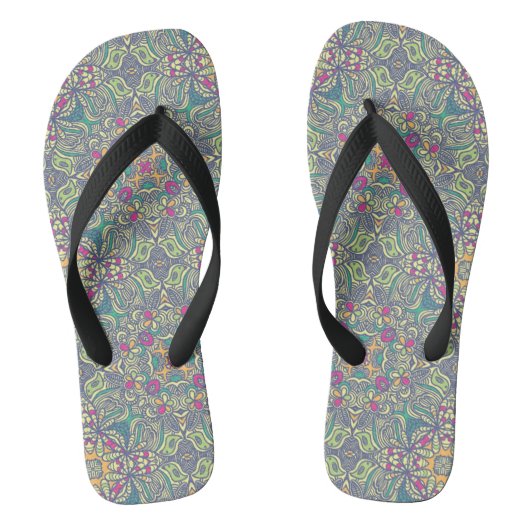 Abstracte achtergrond teenslippers (Voetbed)
