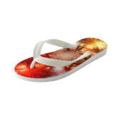 Abstracte achtergrond van Fireworks Stars Kinder Teenslippers (Schuin)