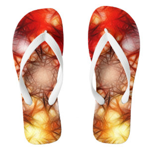 Abstracte achtergrond van Fireworks Stars Teenslippers
