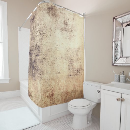 Abstracte achtergrond van grunge, retro, abstrac douchegordijn (In situ)