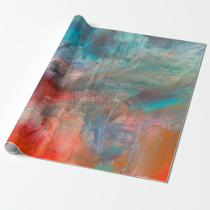 Abstracte achtergrond van olieverfschilderijen. Ol Cadeaupapier