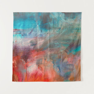 Abstracte achtergrond van olieverfschilderijen. Ol Wandkleed
