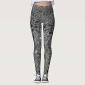 Abstracte achtergrond voor Faux Chrome Mini Box Leggings (Voorkant)