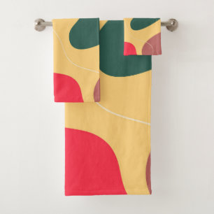 Abstracte achtergrond voor kleurrijke organische v bad handdoek