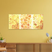 Abstracte achtergrond, waterverf, bladeren canvas afdruk (Insitu (Woonkamer))