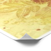 Abstracte achtergrond, waterverf, bladeren poster (Hoek)