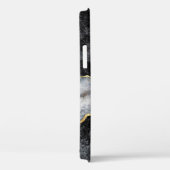 abstracte achtergrond, zwarte en witte marmer Case-Mate iPhone case (Achterkant / Rechts)