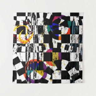 abstracte achtergrondsamenstelling, met lijnen, sp wandkleed