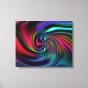 Abstracte achtergrondspiraaltjes Zacht I Canvas Afdruk