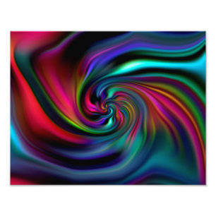Abstracte achtergrondspiraaltjes Zacht I Foto Afdruk