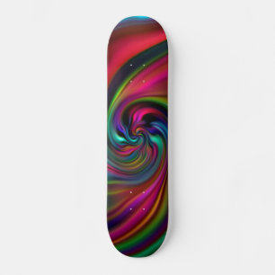 Abstracte achtergrondspiraaltjes Zacht I Skateboard