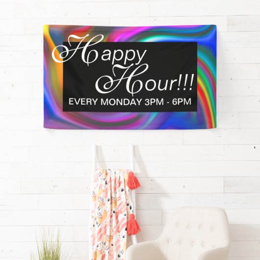 Abstracte achtergrondspiraaltjes zacht II + uw ide Spandoek (Insitu)