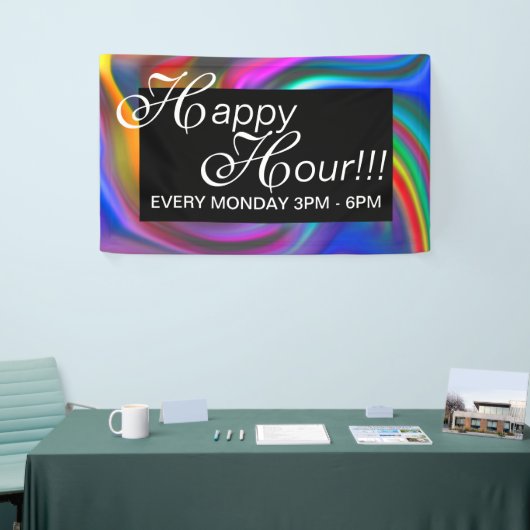 Abstracte achtergrondspiraaltjes zacht II + uw ide Spandoek (Beurs)