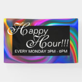 Abstracte achtergrondspiraaltjes zacht II + uw ide Spandoek (Horizontaal)