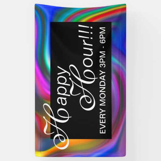 Abstracte achtergrondspiraaltjes zacht II + uw ide Spandoek (Verticaal)