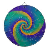 Abstracte achtergrondspiraalvormingen zacht V Dartbord (Voorkant)