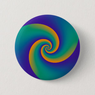 Abstracte achtergrondspiraalvormingen zacht V Ronde Button 5,7 Cm