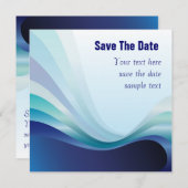 Abstracte achtergronduitnodiging save the date (Voorkant / Achterkant)
