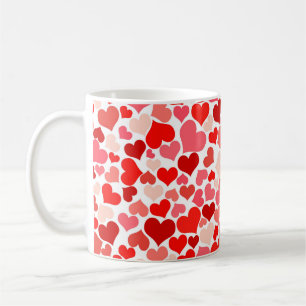 Abstracte achtergrondversiering koffiemok