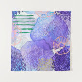 Abstracte achtergrondwaterverf wandkleed (Voorkant (horizontaal))