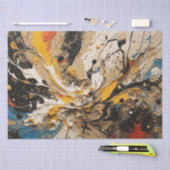 Abstracte Acryl Splash Achtergrond Decoupage Tissuepapier (Craft)