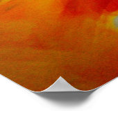 Abstracte actie schilderij poster (Hoek)