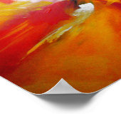Abstracte actie schilderij poster (Hoek)