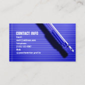 Abstracte afbeelding schrijfstijl visitekaartje (Achterkant)