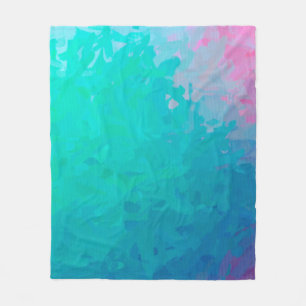 Abstracte afbeelding van de groene impressionistis fleece deken