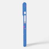 Abstracte afbeelding van Terrazzo Galaxy in Blue Case-Mate iPhone Case (Achterkant / Links)