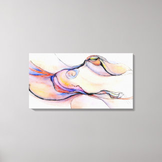 Abstracte Afbeeldingen: Amorphous Pleasure Canvas Afdruk
