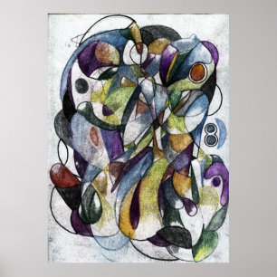 Abstracte Afbeeldingen: Spirit Totem Poster
