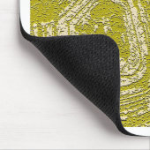 Abstracte afdruk van Mustard Tortoise Shell door L Muismat (Hoek)