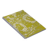 Abstracte afdruk van Mustard Tortoise Shell door L Notitieboek (Rechterzijde)