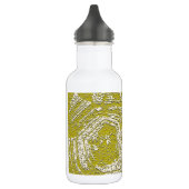 Abstracte afdruk van Mustard Tortoise Shell door L Waterfles (Links)