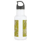 Abstracte afdruk van Mustard Tortoise Shell door L Waterfles (Achterkant)