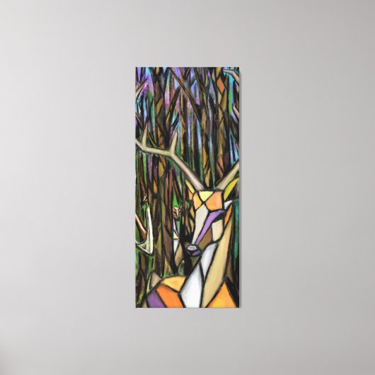 Abstracte afdruk van schilderCanvas met Cubisstijl Canvas Afdruk (Voorkant)