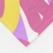 Abstracte afdruk van spiralen fleece deken (Hoek)