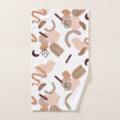 Abstracte afdrukken van Brown Boho Bad Handdoek (Handdoek)