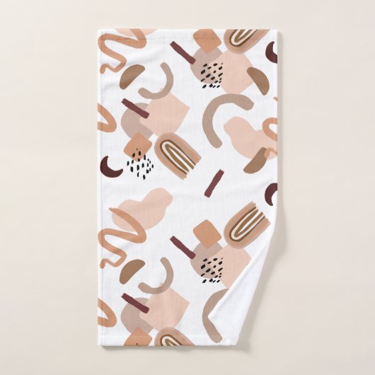 Abstracte afdrukken van Brown Boho Bad Handdoek (Handdoek)