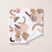 Abstracte afdrukken van Brown Boho Bad Handdoek (Wasdoekje)