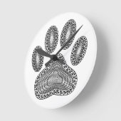 Abstracte afdrukken van inktpagina ronde klok (Hoek)